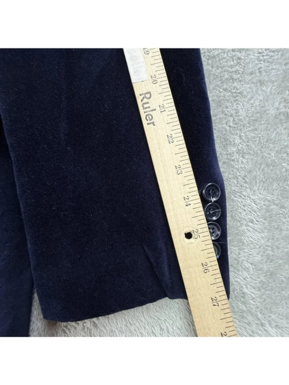 Camiloni Italia Blazer Mens 48 Navy Cotton Velvet Sport Coat Jacket Casual Party